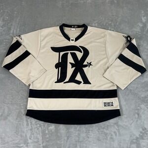 Texas Rangers Dallas Stars City Connect Hockey Jersey 4/21 Stitched Mens S